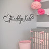 Personalized "Name with Hearts" Vinyl Wall Art Decal