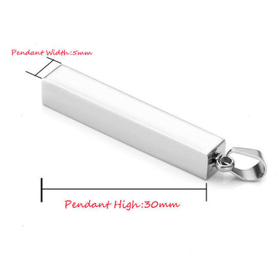 Personalized Vertical Bar Necklace
