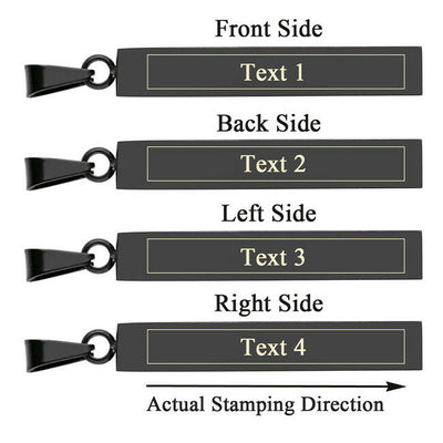 Personalized Vertical Bar Necklace