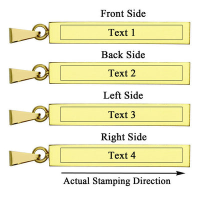 Personalized Vertical Bar Necklace