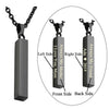 Personalized Vertical Bar Necklace