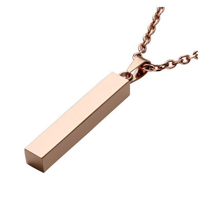 Personalized Vertical Bar Necklace